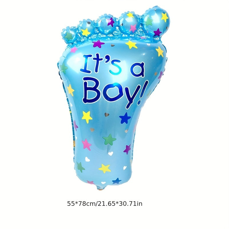 5pcs Boys Girls Feet Balloons Bottle Kids Birthday Party Gender Reveal Balloons