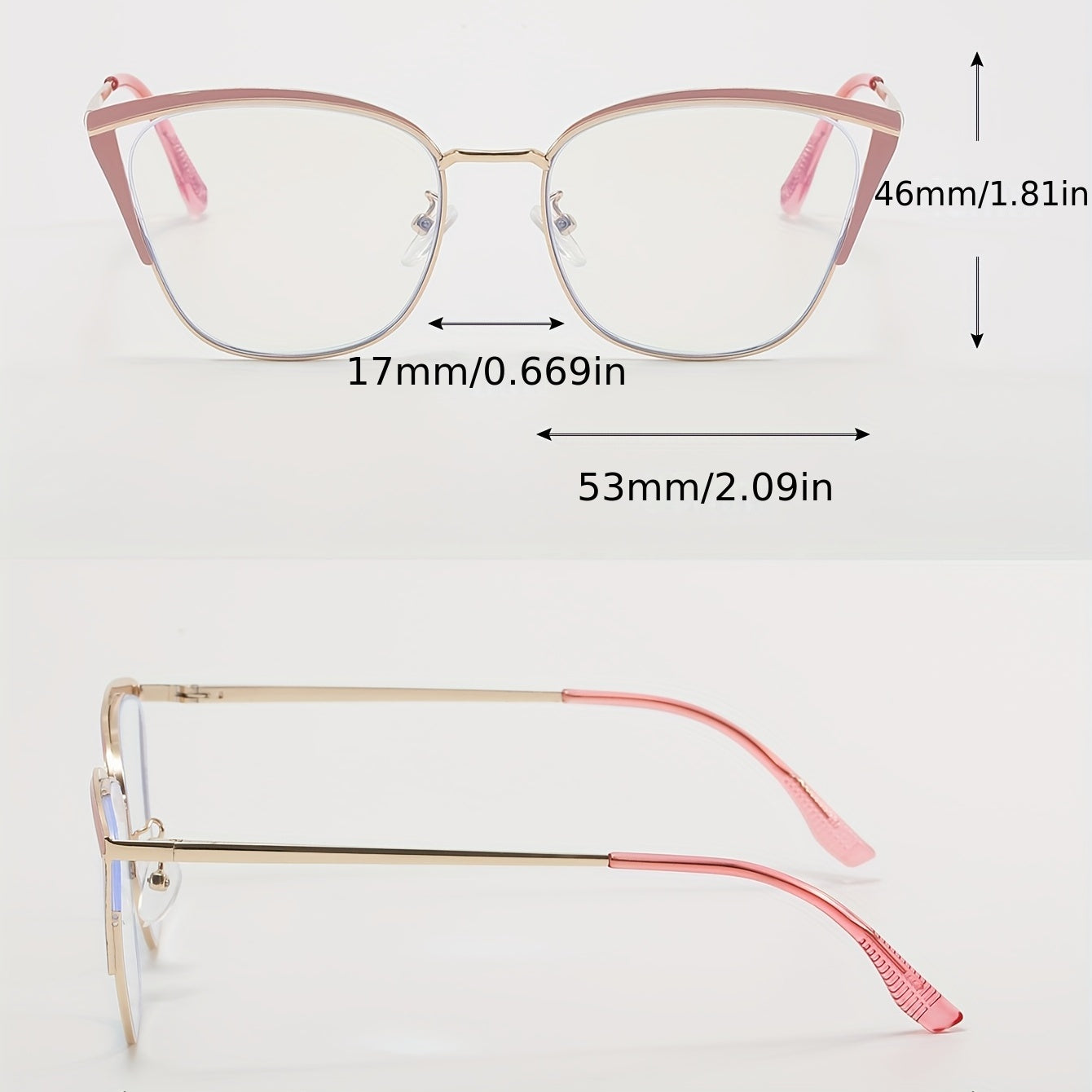 Cat Eye Clear Lens Anti Eyestrain Glasses for Women