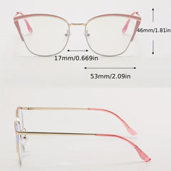 Cat Eye Clear Lens Anti Eyestrain Glasses for Women
