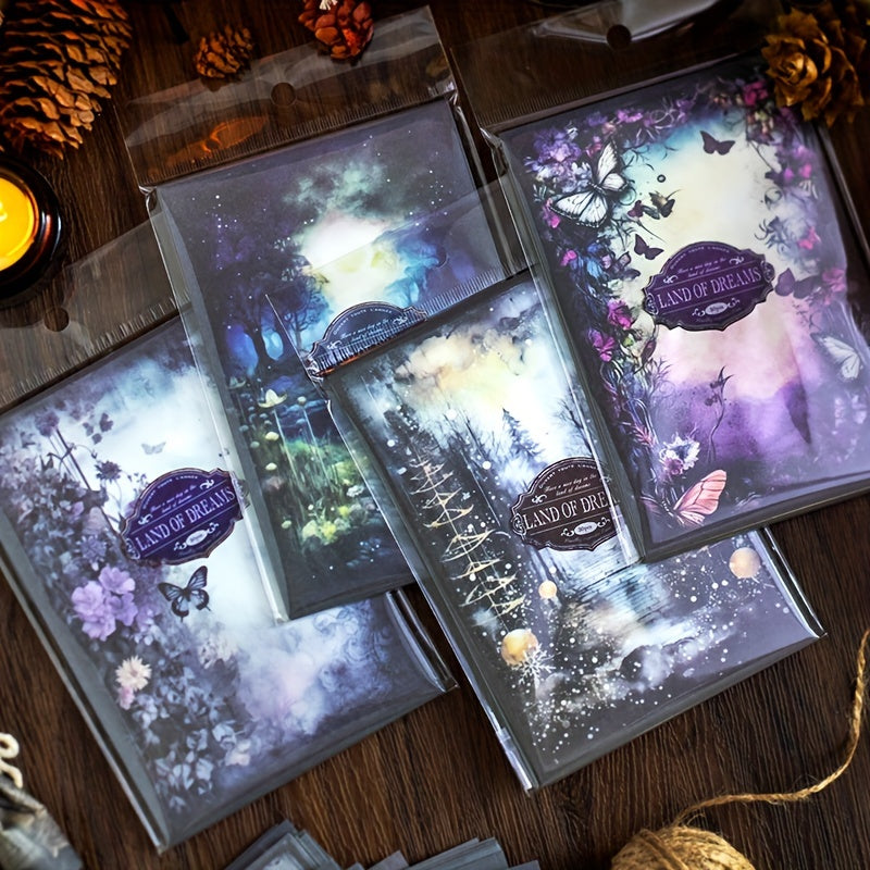 Pack of 10 Vintage Dream Journal Paper Sheets