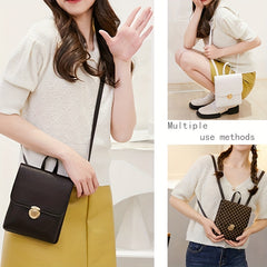 Mini Solid Crossbody Bag PU Leather Handbag Women's Phone Storage Bag & Purse