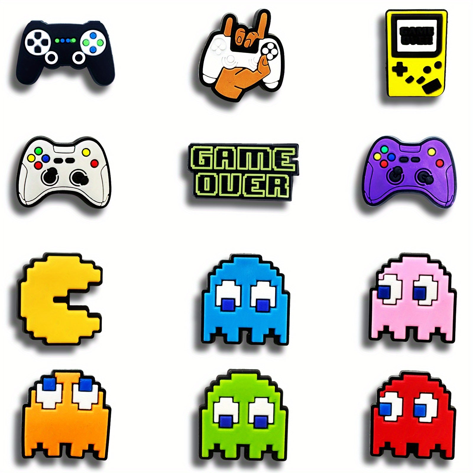 12PCS Video Game Shoe Charms PVC Charms Teens Adults Birthday Party Favor