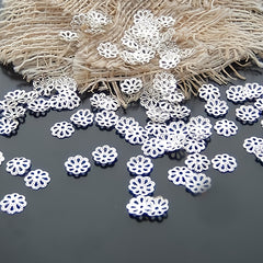 200pcs 0.3" Tassel Caps DIY Flower Spacer Beads for Earrings Bracelets