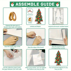 DIY Mosaic Christmas Tree Marquee Decorations