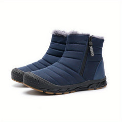 Warm Snow Boots Zipper Closure Waterproof Thermal Winter Shoes