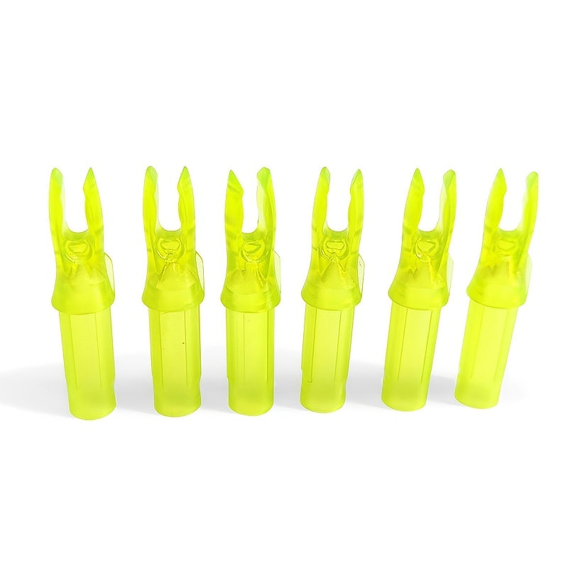 6pcs Archery Arrows with Plastic Insert Tail Nocks