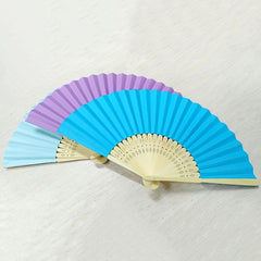 1pc Folding Fan Handheld Fans Chinese Paper Classical Hanfu Fan