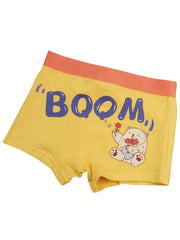 Boys Cartoon Dinosaur Car Bear Boxer Briefs Underwear