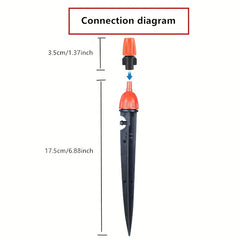 20pcs Automatic Flower Watering Ground Planting Spray Drip Sprinkler