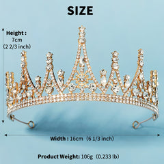 Baroque Bridal Headdress Crystal Hair Accessory