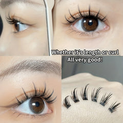 Sunflower Wheat Style False Eyelashes Set 10 Rows Easy to Use