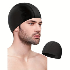 High Elasticity Swim Cap Keeps Hair Clean Breathable One Size Hat