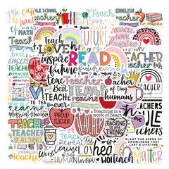 Thanksgiving Teacher Stickers (50 Sheets) - Ideal Gift for Notebook Decoration