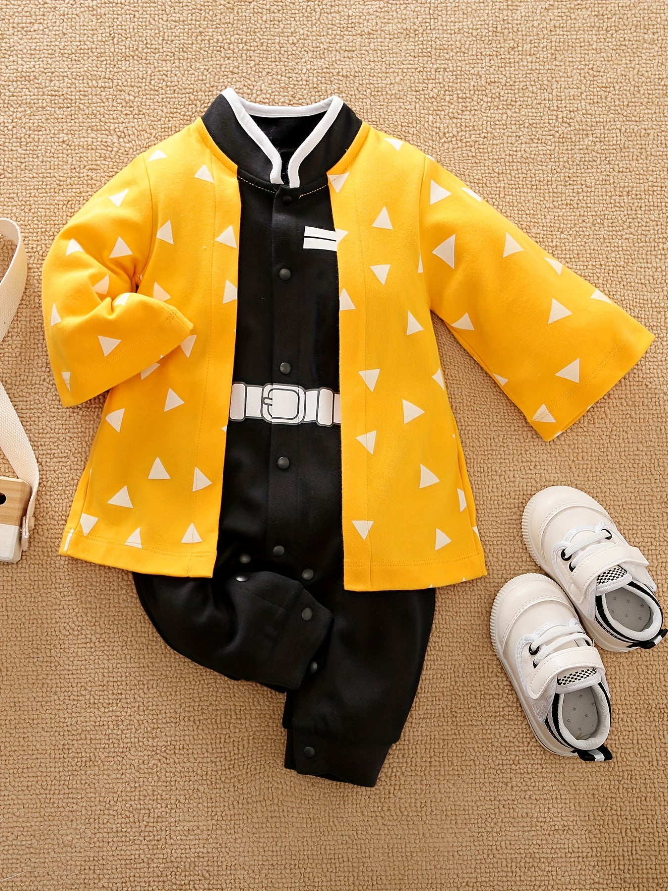 Anime Style Long Sleeve Cotton Bodysuit Baby Romper