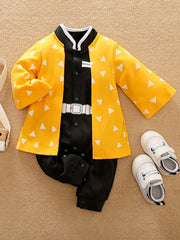 Anime Style Long Sleeve Cotton Bodysuit Baby Romper
