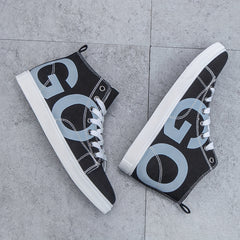 Men's High Top Canvas Shoes Lace Up