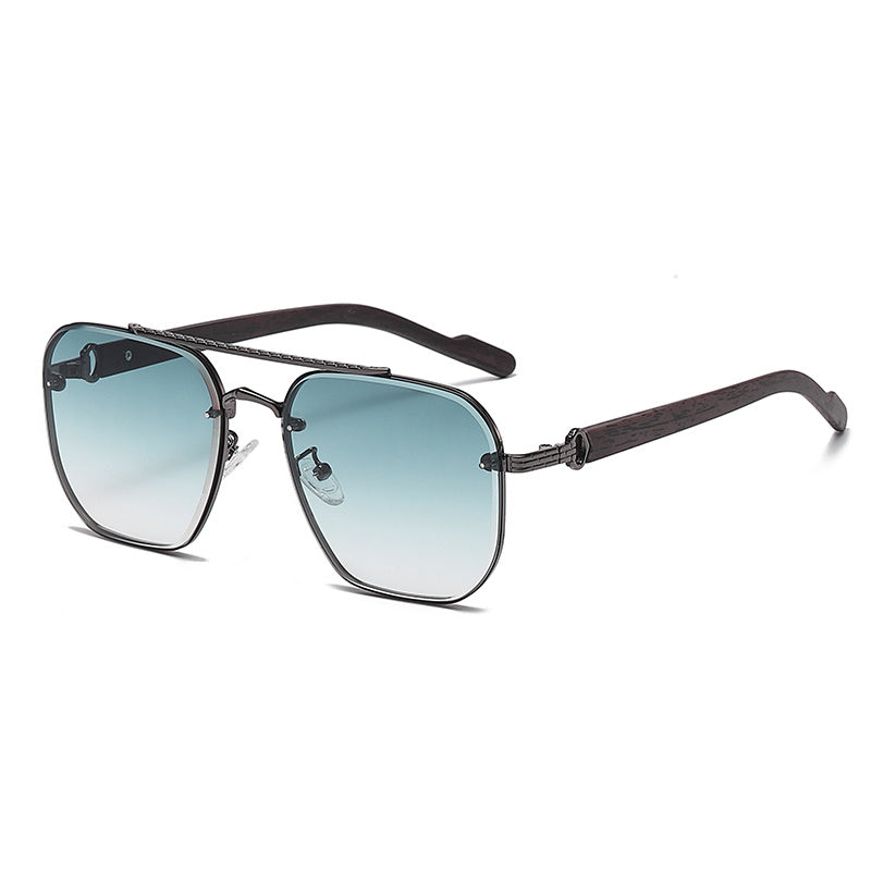 Wood Grain Travel Sunglasses