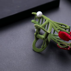 Velvet Tulip Faux Pearl Hair Claw Clip Strong Hold Grip Hair Jaw Clip