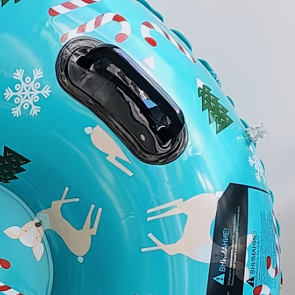 1pc Inflatable Christmas Snow Skiing Circle Sled PVC Outdoor Snow Skiing Circle