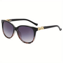 Large Square Sunglasses Casual Twist Gradient Glasses UV400