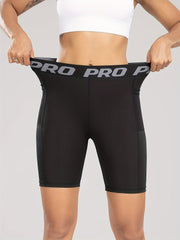 Mesh Patchwork Tight Shorts Fitness Yoga Running Shorts