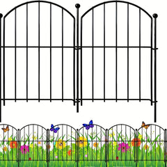 5pcs Metal No Dig Fence Animal Barrier For Dog Flower Bed Edging