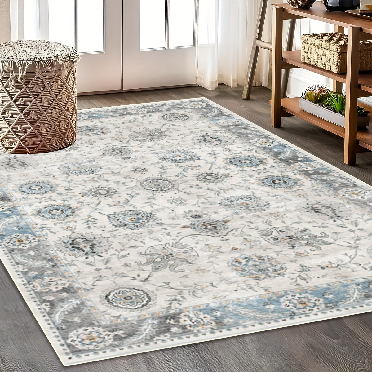 Persian Boho Kitchen Mat Anti Slip Carpet Absorbent Bath Laundry Floor Mat