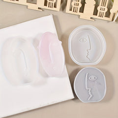 DIY Abstract Human Face Mold Aromatherapy Candle Silicone Mold