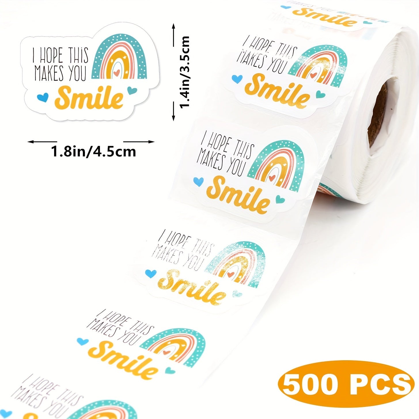 500 Open That Will Lead To Extreme Happiness Stickers Roll