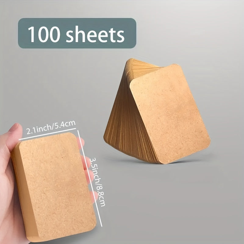 100pcs Blank Card Memory Message Convenient Card