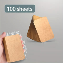 100pcs Blank Card Memory Message Convenient Card