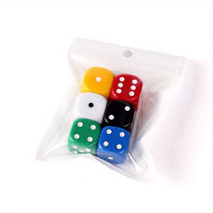 22mm Round Acrylic Dice 6 Colors Game Dice Halloween Party Supplies