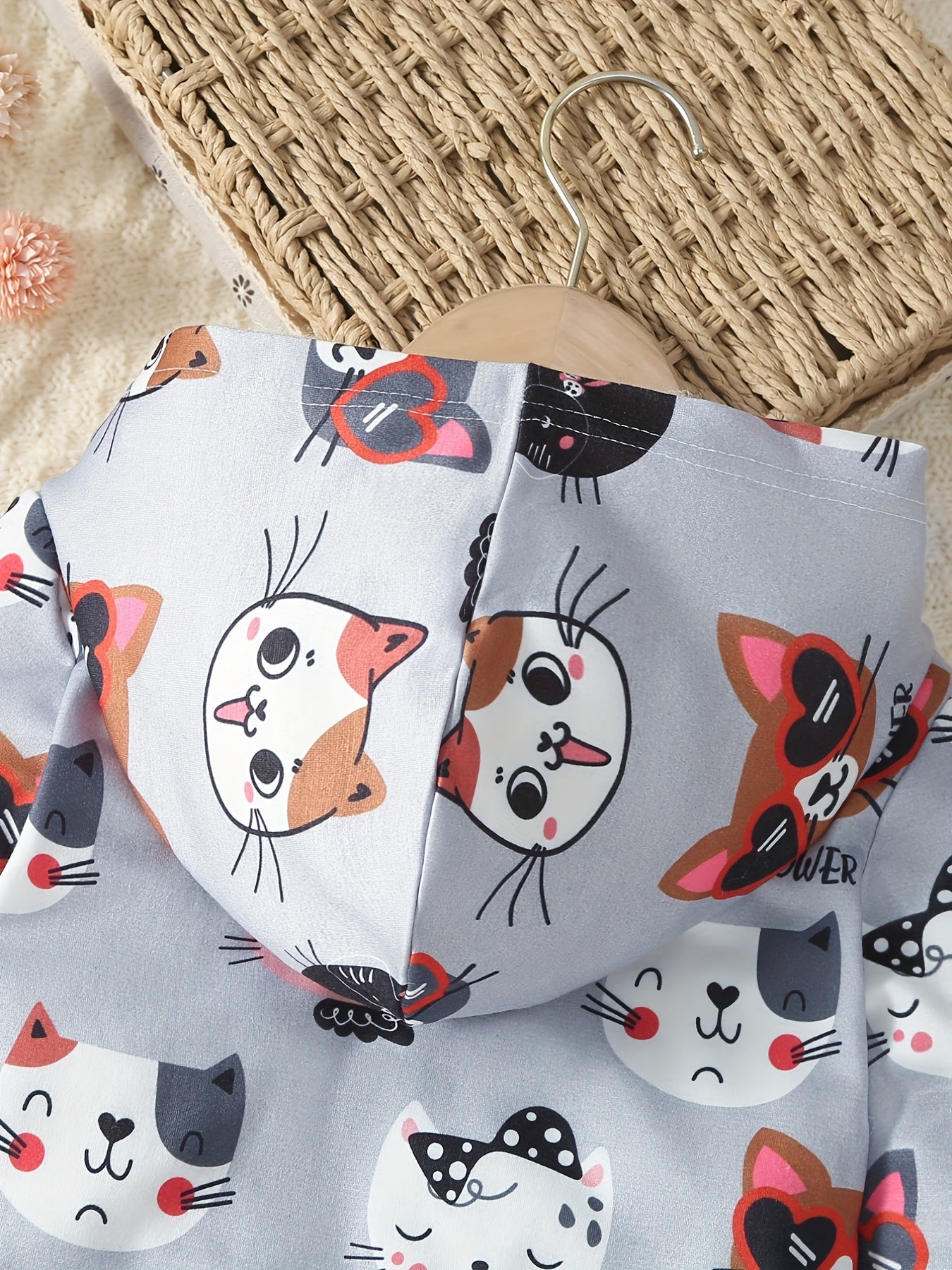 Girl's CATS POWER 2pcs Sweatshirt & Leggings Set
