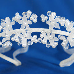 Crystal Acrylic Flower Hairband Headband Princess Tiara