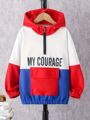 Block MY COURAGE Boys Hooded Sweatshirt