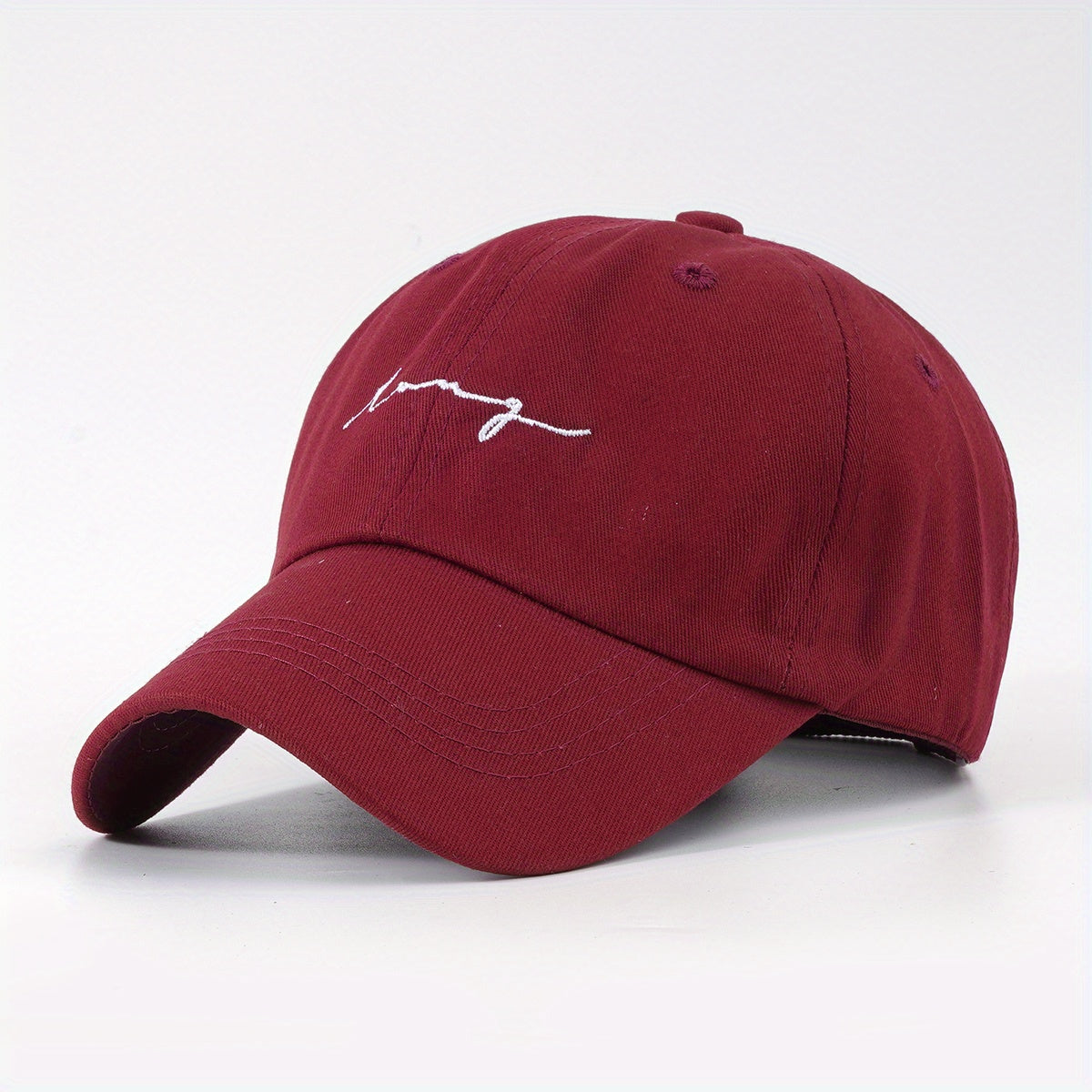 Solid Cotton Dad Hats Embroidered Baseball Cap Lightweight Adjustable Sun