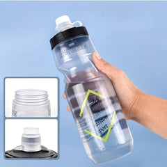 710ml Transparent Squeezed Water Bottle Leakproof Outdoor Cycling Sports