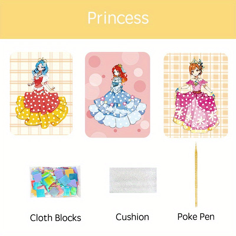 Princess Painting Dress Up Craft Book for Girls