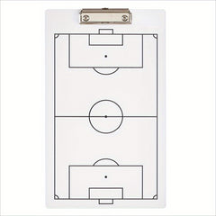 Double Sided Soccer Coach Marker Board Clipboard