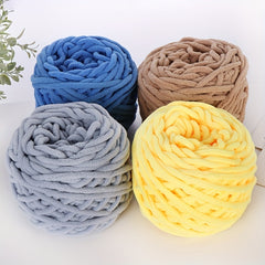 Chunky Chenille Yarn for Knitting And Crocheting Hat Scarf Cushion 95g