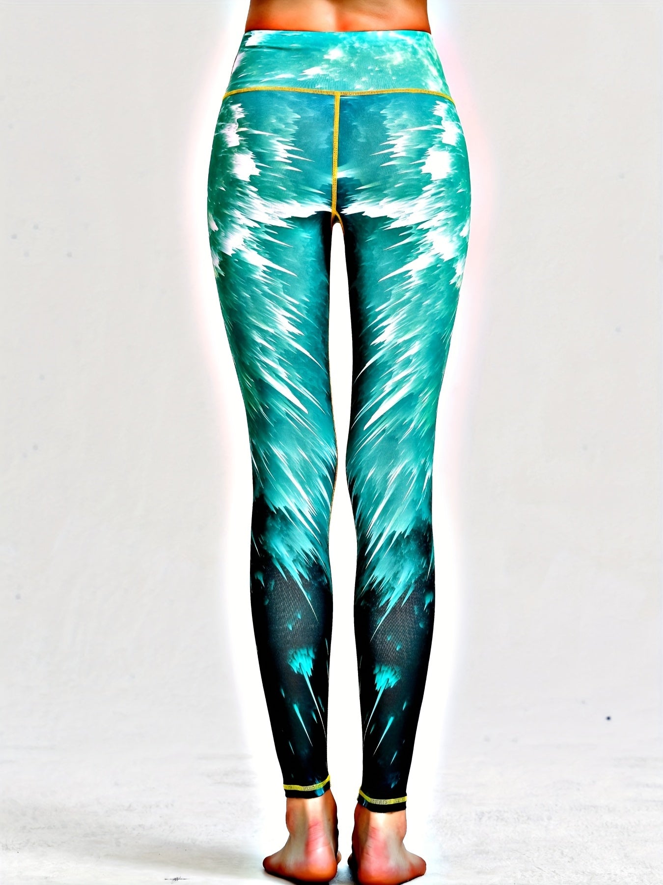 Printed Workout Leggings High Stretch Yoga Gym Athletic Pants