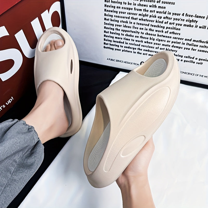 Men's Non Slip Platform Slides Comfortable Cloud Slides