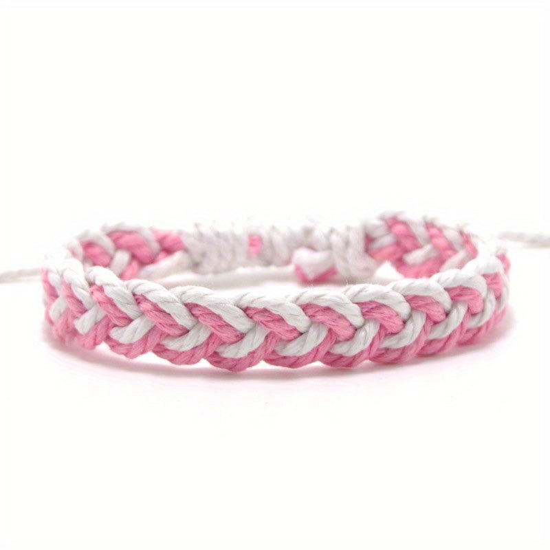 Men's Wax Rope Woven Bracelet