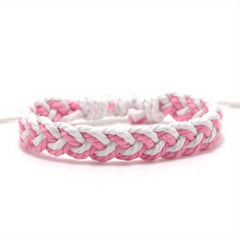 Men's Wax Rope Woven Bracelet