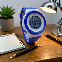 Kids Digital Watch with Alarm Light & Purple Strap