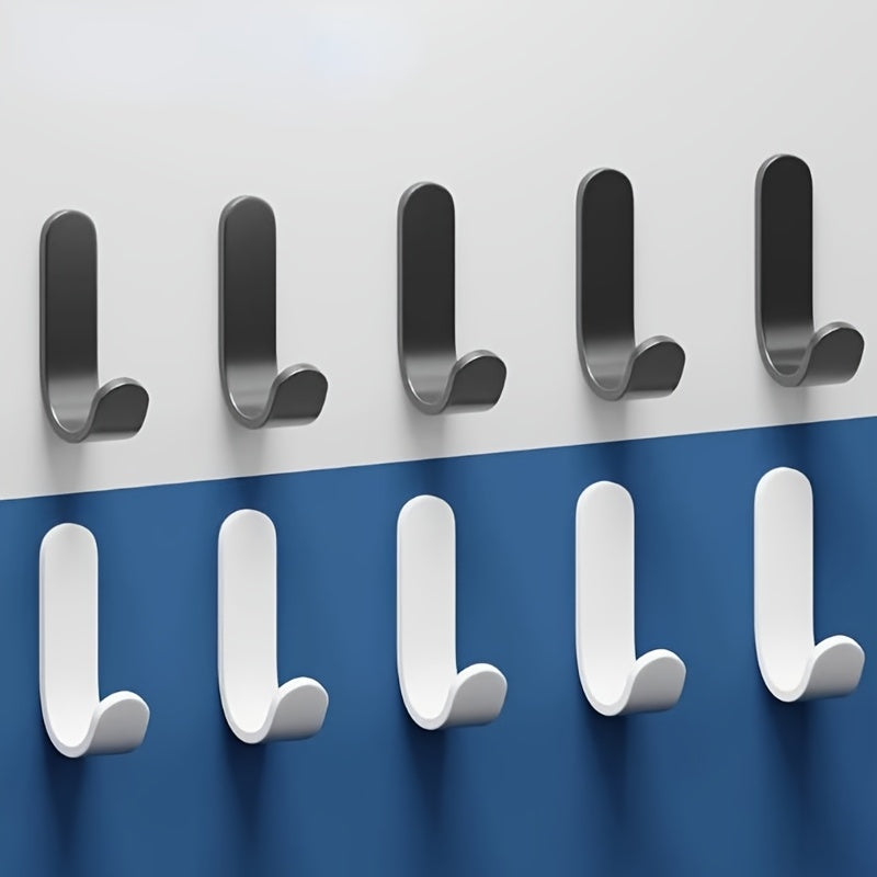Metal Hooks Coat Bathroom Door Hooks Wall-mounted Adhesive