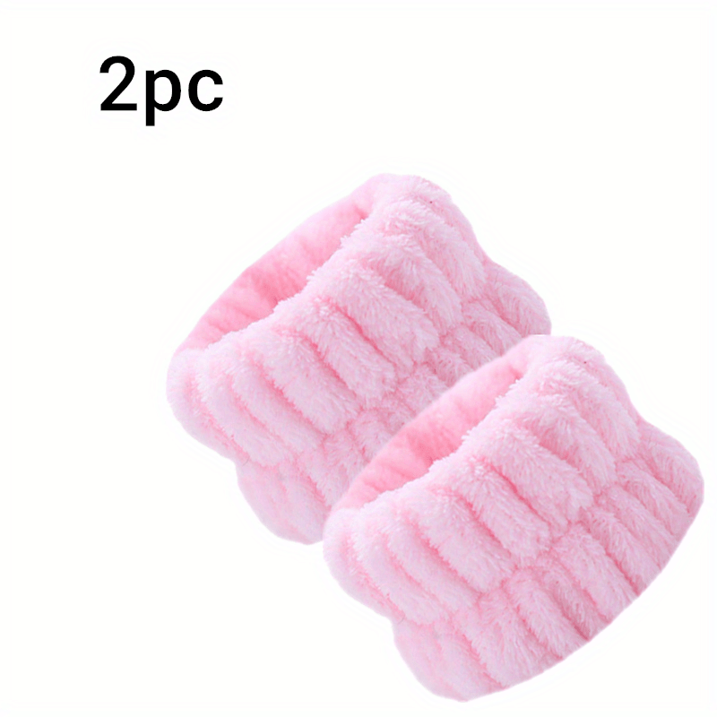 2pcs Absorbent Wristbands for Women, Soft Towels for Washing Face