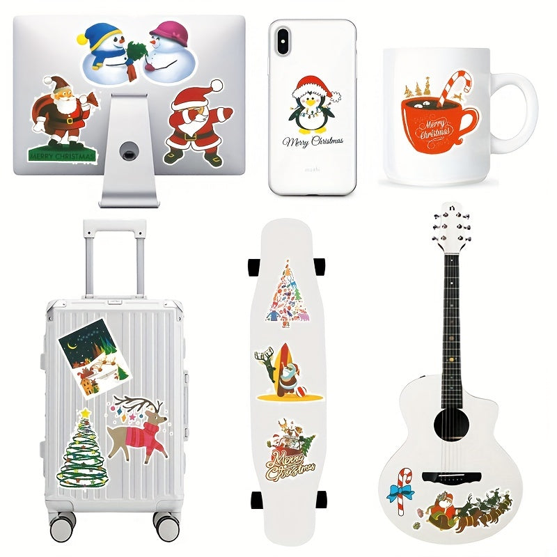 50 Festive Christmas Stickers for Decorations & Parties