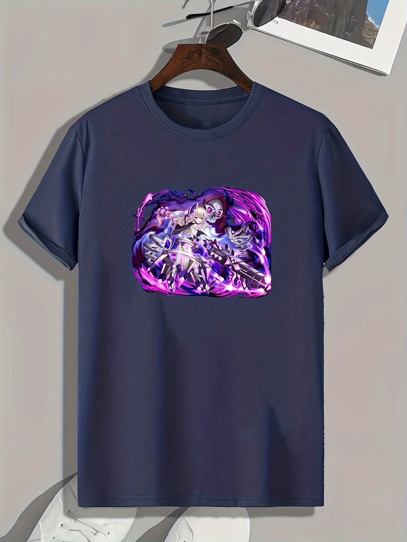 Anime Pattern Print Men's Sports T-shirt - Fitness Outdoor Clothing