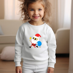 Lovely Santa Elf Graphic Crew Neck Sweatshirt